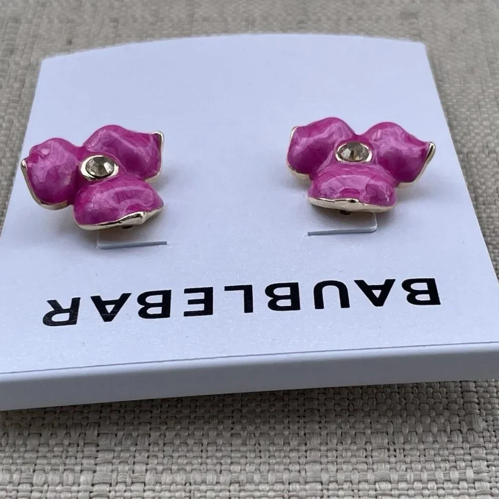 Baublebar Women Earrings Pink Ear Fashion Jewelry New - Picture 6 of 9